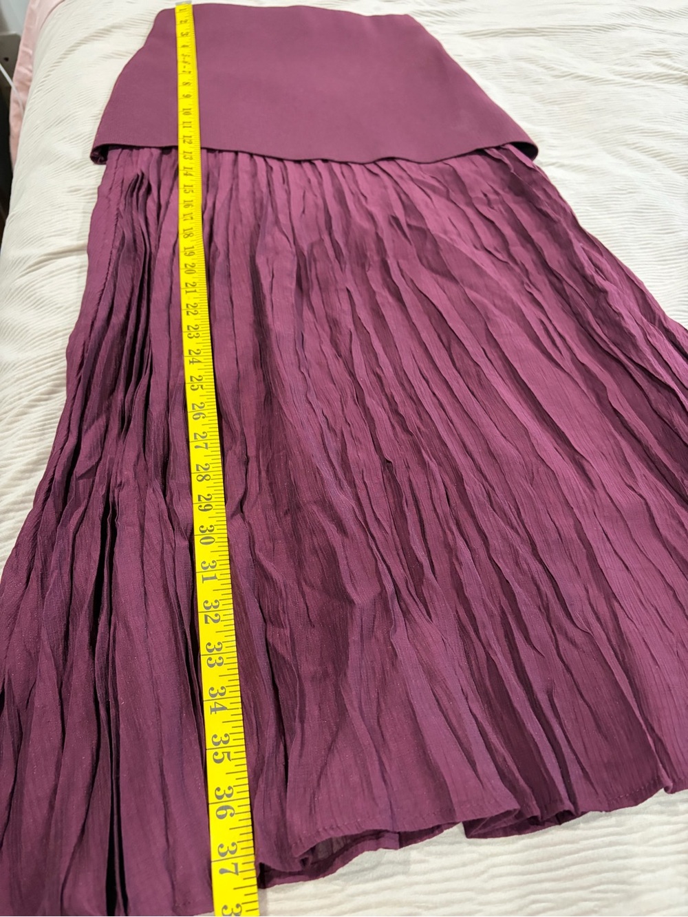 ZaraPleated Maxi Skirt in Deep Burgundy - Women/ size small - Picture 10 of 15